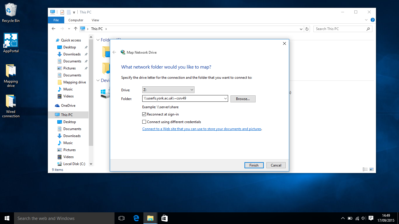 How To Map A Drive Windows 10