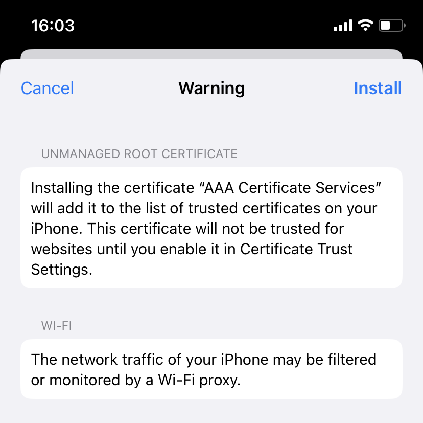 Wifi: Connecting iOS/iPadOS (iPhone and iPad) - automatic setup