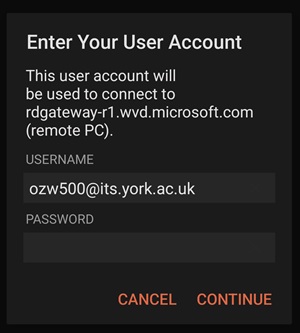 Virtual desktop service (VDS): Android | IT Services: guides ...