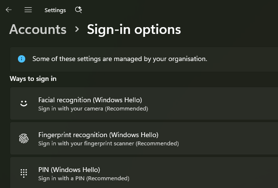 Windows Hello for Business: Sign in with a PIN, fingerprint or facial ...